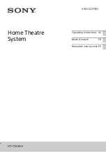 Sony HT-CT260H Operating Instructions Manual preview