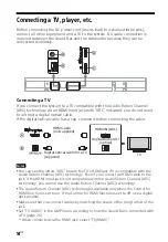 Предварительный просмотр 14 страницы Sony HT-CT260H Operating Instructions Manual