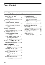 Preview for 6 page of Sony HT-CT390 Operating Instructions Manual