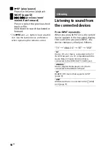 Preview for 10 page of Sony HT-CT390 Operating Instructions Manual