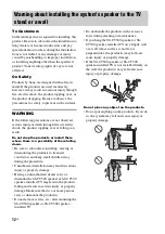 Preview for 12 page of Sony HT-CT500 Operating Instructions Manual