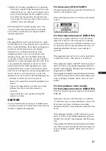 Предварительный просмотр 3 страницы Sony HT-CT550 Operating Instructions Manual