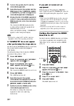 Preview for 20 page of Sony HT-CT550W Operating Instructions Manual