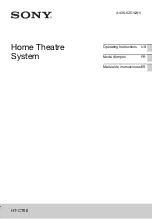 Preview for 1 page of Sony HT-CT60 Operating Instructions Manual