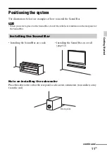 Preview for 11 page of Sony HT-CT60 Operating Instructions Manual