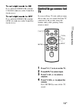 Preview for 15 page of Sony HT-CT60 Operating Instructions Manual