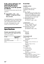 Preview for 18 page of Sony HT-CT60 Operating Instructions Manual