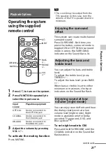 Preview for 21 page of Sony HT-CT60BT Operating Instructions Manual