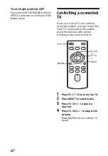 Preview for 22 page of Sony HT-CT60BT Operating Instructions Manual