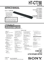 Предварительный просмотр 1 страницы Sony HT-CT780 Service Manual