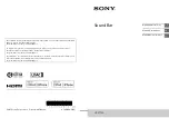 Sony HT-CT790 Operating Instructions Manual preview