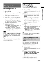 Preview for 25 page of Sony HT-CT800 Operating Instructions Manual