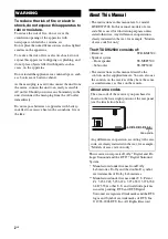 Предварительный просмотр 2 страницы Sony HT-DDW2500 Operating Instructions Manual