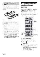 Предварительный просмотр 20 страницы Sony HT-DDW2500 Operating Instructions Manual