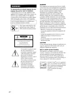 Предварительный просмотр 2 страницы Sony HT-DDW665 Operating Instructions Manual