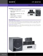 Preview for 1 page of Sony HT-DDW700 Specifications