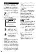 Preview for 2 page of Sony HT-DDW740 Operating Instructions Manual