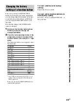 Preview for 49 page of Sony HT-DDW740 Operating Instructions Manual