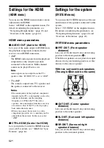 Предварительный просмотр 52 страницы Sony HT-DDW7500 Operating Instructions Manual