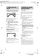 Preview for 20 page of Sony HT-DDW960 Operating Instructions Manual