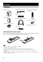 Preview for 6 page of Sony HT-FS3 Operating Instructions Manual