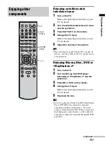 Preview for 25 page of Sony HT-FS3 Operating Instructions Manual