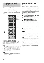 Preview for 32 page of Sony HT-FS3 Operating Instructions Manual