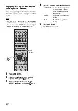 Preview for 46 page of Sony HT-FS3 Operating Instructions Manual