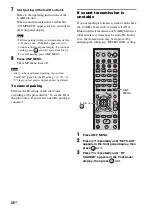 Preview for 56 page of Sony HT-FS3 Operating Instructions Manual