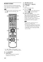 Предварительный просмотр 10 страницы Sony HT-FS30 Operating Instructions Manual