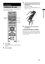 Предварительный просмотр 25 страницы Sony HT-FS30 Operating Instructions Manual