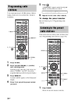 Предварительный просмотр 26 страницы Sony HT-FS30 Operating Instructions Manual