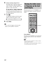 Предварительный просмотр 28 страницы Sony HT-FS30 Operating Instructions Manual