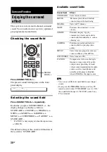 Предварительный просмотр 30 страницы Sony HT-FS30 Operating Instructions Manual