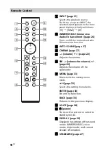 Предварительный просмотр 10 страницы Sony HT-G700 Operating Instructions Manual