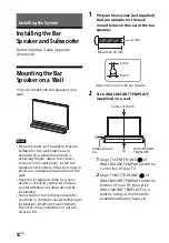 Предварительный просмотр 12 страницы Sony HT-G700 Operating Instructions Manual