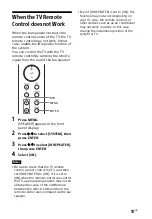 Предварительный просмотр 15 страницы Sony HT-G700 Operating Instructions Manual