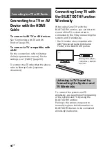 Предварительный просмотр 16 страницы Sony HT-G700 Operating Instructions Manual