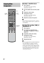 Предварительный просмотр 36 страницы Sony HT-IS100 Operating Instructions Manual