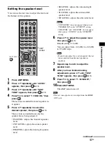 Предварительный просмотр 57 страницы Sony HT-IS100 Operating Instructions Manual