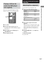 Предварительный просмотр 15 страницы Sony HT-K25 Operating Instructions Manual