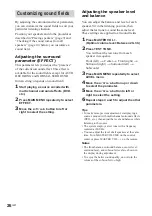 Предварительный просмотр 26 страницы Sony HT-K25 Operating Instructions Manual