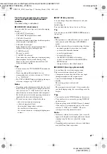 Preview for 27 page of Sony HT-K5 Operating Instructions Manual