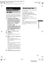 Preview for 31 page of Sony HT-K5 Operating Instructions Manual