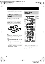 Preview for 34 page of Sony HT-K5 Operating Instructions Manual