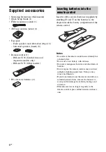Preview for 4 page of Sony HT-M2 Operating Instructions Manual