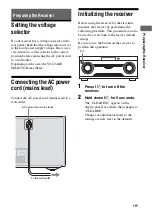 Preview for 19 page of Sony HT-M2 Operating Instructions Manual