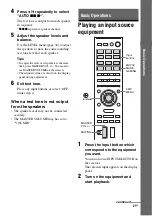 Preview for 21 page of Sony HT-M2 Operating Instructions Manual