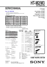 Предварительный просмотр 1 страницы Sony HT-M2 Service Manual