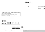 Preview for 1 page of Sony HT-MT500 Operating Instructions Manual